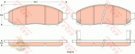Trw Колодки тормозные дисковые TRW GDB3520 - Картинка 1