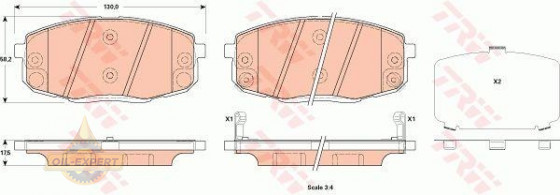 Trw Колодки тормозные дисковые TRW GDB3523 - Картинка 1