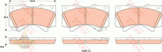 Trw Колодки тормозные дисковые TRW GDB3524 - Картинка 1