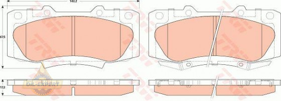 Trw Колодки тормозные дисковые TRW GDB3528 - Картинка 4