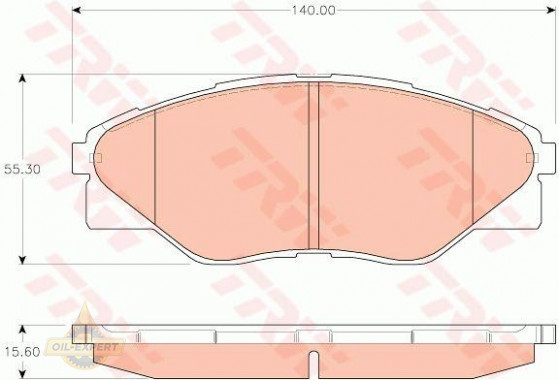 Trw Колодки тормозные дисковые TRW GDB3532 - Картинка 1