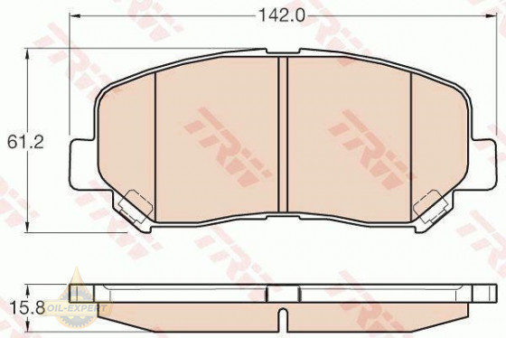 Trw Колодки тормозные дисковые TRW GDB3562 - Картинка 4