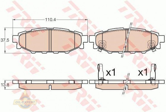 Trw Колодки тормозные дисковые TRW GDB3568 - Картинка 2