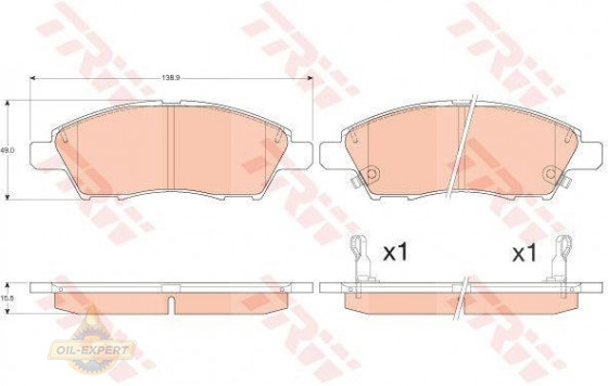 Trw Колодки тормозные дисковые TRW GDB3613 - Картинка 2