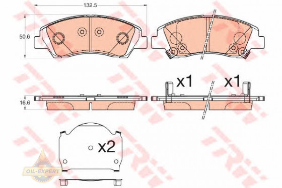 Trw Колодки тормозные дисковые TRW GDB3618 - Картинка 3