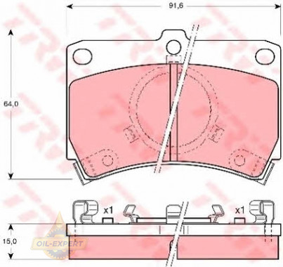 Trw Колодки тормозные дисковые TRW GDB374 - Картинка 2