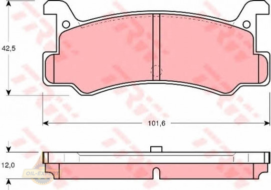 Trw Колодки тормозные дисковые TRW GDB375 - Картинка 1