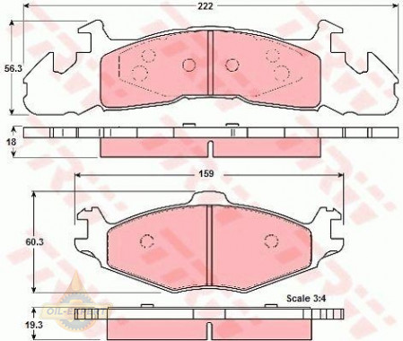 Trw Колодки тормозные дисковые TRW GDB4007 - Картинка 1