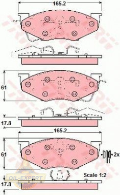 Trw Колодки тормозные дисковые TRW GDB4008 - Картинка 1