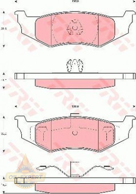Trw Колодки тормозные дисковые TRW GDB4119 - Картинка 2