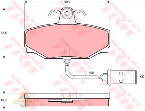 Trw Колодки тормозные дисковые TRW GDB412 - Картинка 1