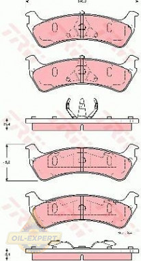 Trw Колодки тормозные дисковые TRW GDB4123 - Картинка 2