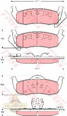 Trw Колодки тормозные дисковые TRW GDB4137 - Картинка 3