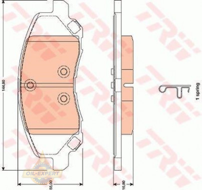 Trw Колодки тормозные дисковые TRW GDB4141 - Картинка 2