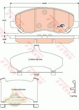 Trw Колодки тормозные дисковые TRW GDB4142 - Картинка 4