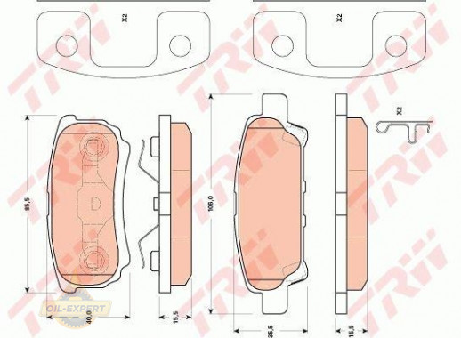 Trw Колодки тормозные дисковые TRW GDB4143 - Картинка 3
