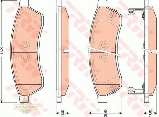Trw Колодки тормозные дисковые TRW GDB4172 - Картинка 4