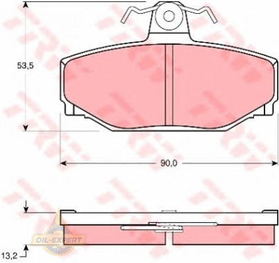 Trw Колодки тормозные дисковые TRW GDB442 - Картинка 2