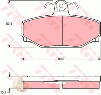 Trw Колодки тормозные дисковые TRW GDB442 - Картинка 1