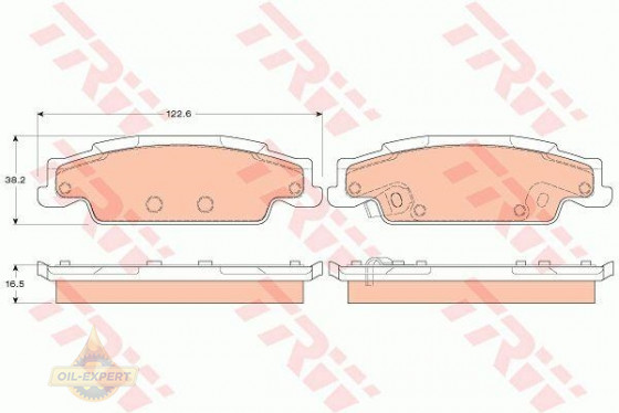 Trw Колодки тормозные дисковые TRW GDB4453 - Картинка 1