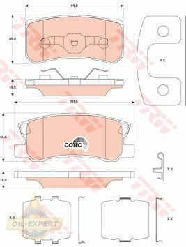 Trw Колодки тормозные дисковые TRW GDB4600 - Картинка 2