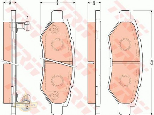 Trw Колодки тормозные дисковые TRW GDB4602 - Картинка 2