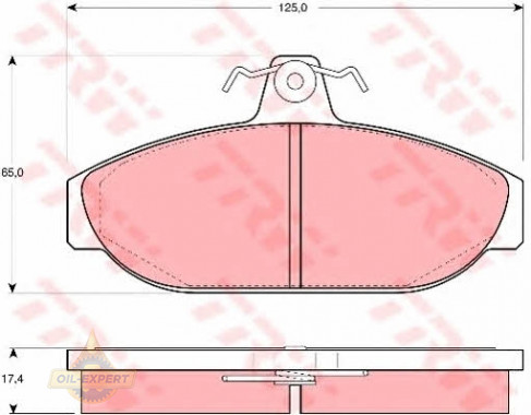Trw Колодки тормозные дисковые TRW GDB482 - Картинка 1