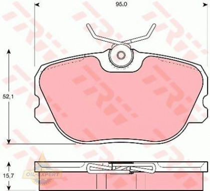 Trw Колодки тормозные дисковые TRW GDB493 - Картинка 1