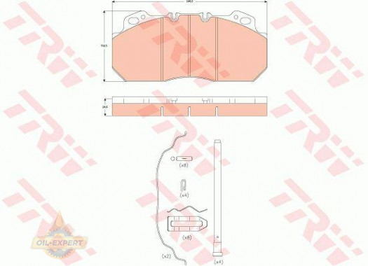 Trw Колодки тормозные дисковые TRW GDB5019 - Картинка 1
