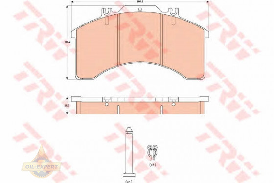 Trw Колодки тормозные дисковые TRW GDB5022 - Картинка 4