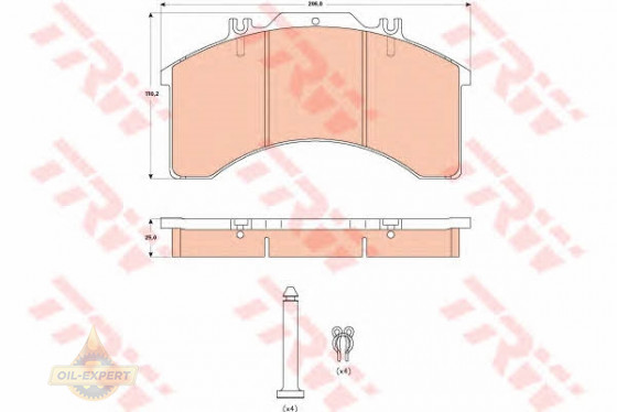 Trw Колодки тормозные дисковые TRW GDB5022 - Картинка 2