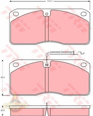 Trw Колодки тормозные дисковые TRW GDB5057 - Картинка 2