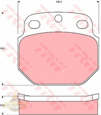 Trw Колодки тормозные дисковые TRW GDB5061 - Картинка 3