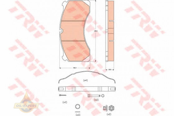 Trw Колодки тормозные дисковые TRW GDB5082 - Картинка 1