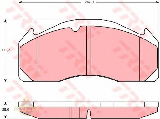 Trw Колодки тормозные дисковые TRW GDB5085 - Картинка 3