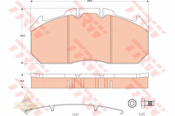 Trw Колодки тормозные дисковые TRW GDB5086 - Картинка 1