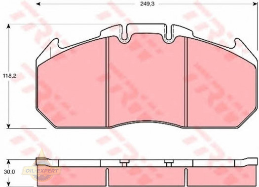 Trw Колодки тормозные дисковые TRW GDB5086 - Картинка 3