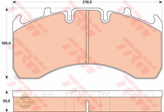 Trw Колодки тормозные дисковые TRW GDB5098 - Картинка 3