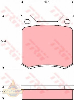 Trw Колодки тормозные дисковые TRW GDB550 - Картинка 1