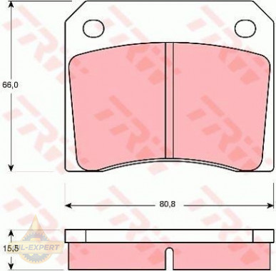 Trw Колодки тормозные дисковые TRW GDB557 - Картинка 1