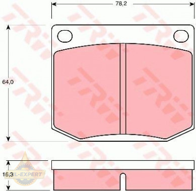 Trw Колодки тормозные дисковые TRW GDB637 - Картинка 1