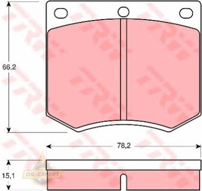 Trw Колодки тормозные дисковые TRW GDB660 - Картинка 2