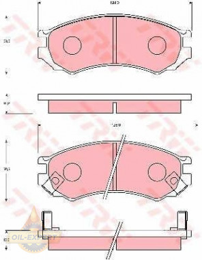 Trw Колодки тормозные дисковые TRW GDB7030 - Картинка 1