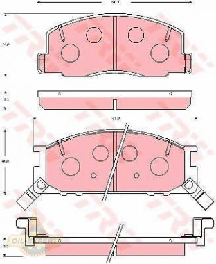 Trw Колодки тормозные дисковые TRW GDB7056 - Картинка 1