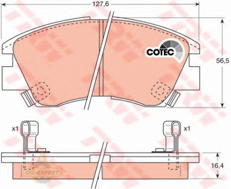 Trw Колодки тормозные дисковые TRW GDB729 - Картинка 2