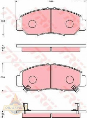 Trw Колодки тормозные дисковые TRW GDB7634 - Картинка 1