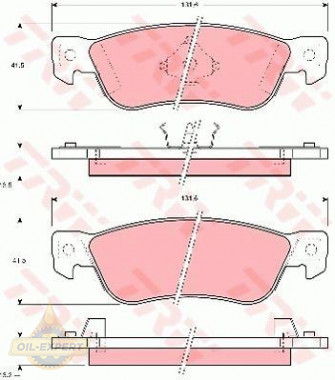 Trw Колодки тормозные дисковые TRW GDB768 - Картинка 1