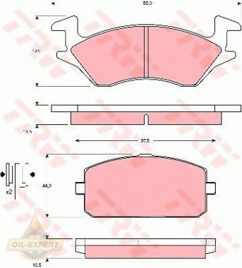 Trw Колодки тормозные дисковые TRW GDB769 - Картинка 1