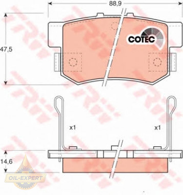 Trw Колодки тормозные дисковые TRW GDB774 - Картинка 4