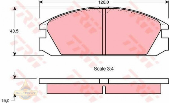 Trw Колодки тормозные дисковые TRW GDB784 - Картинка 1